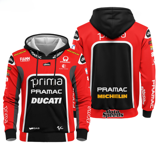Martin Ducati Moto Racing Inspired Hoodie
