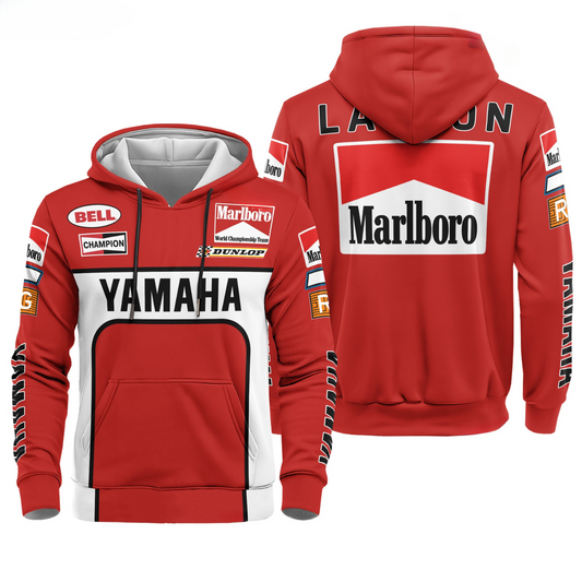 Lawson Yamaha Moto Racing Inspired Hoodie
